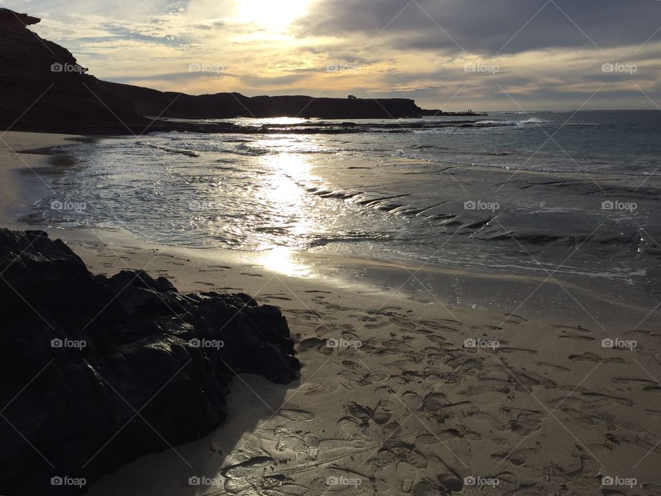 Beautiful beach clouds and sea