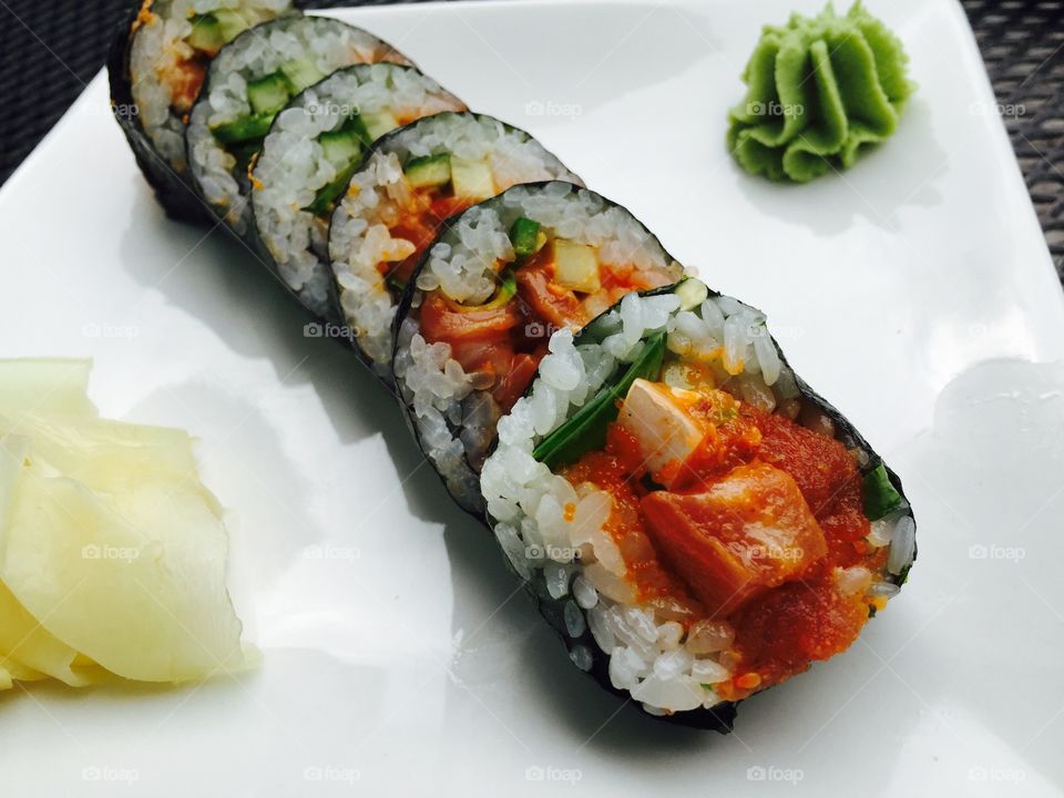 Sushi roll.