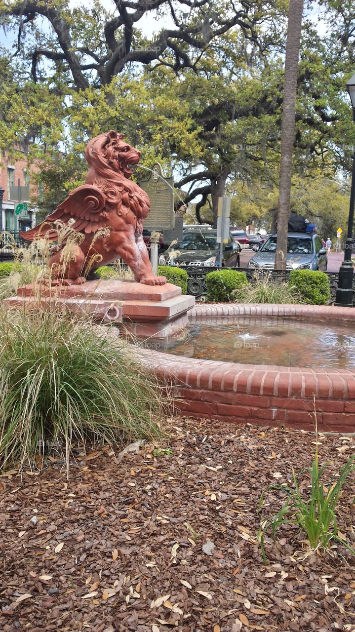 lion. fountain. ga