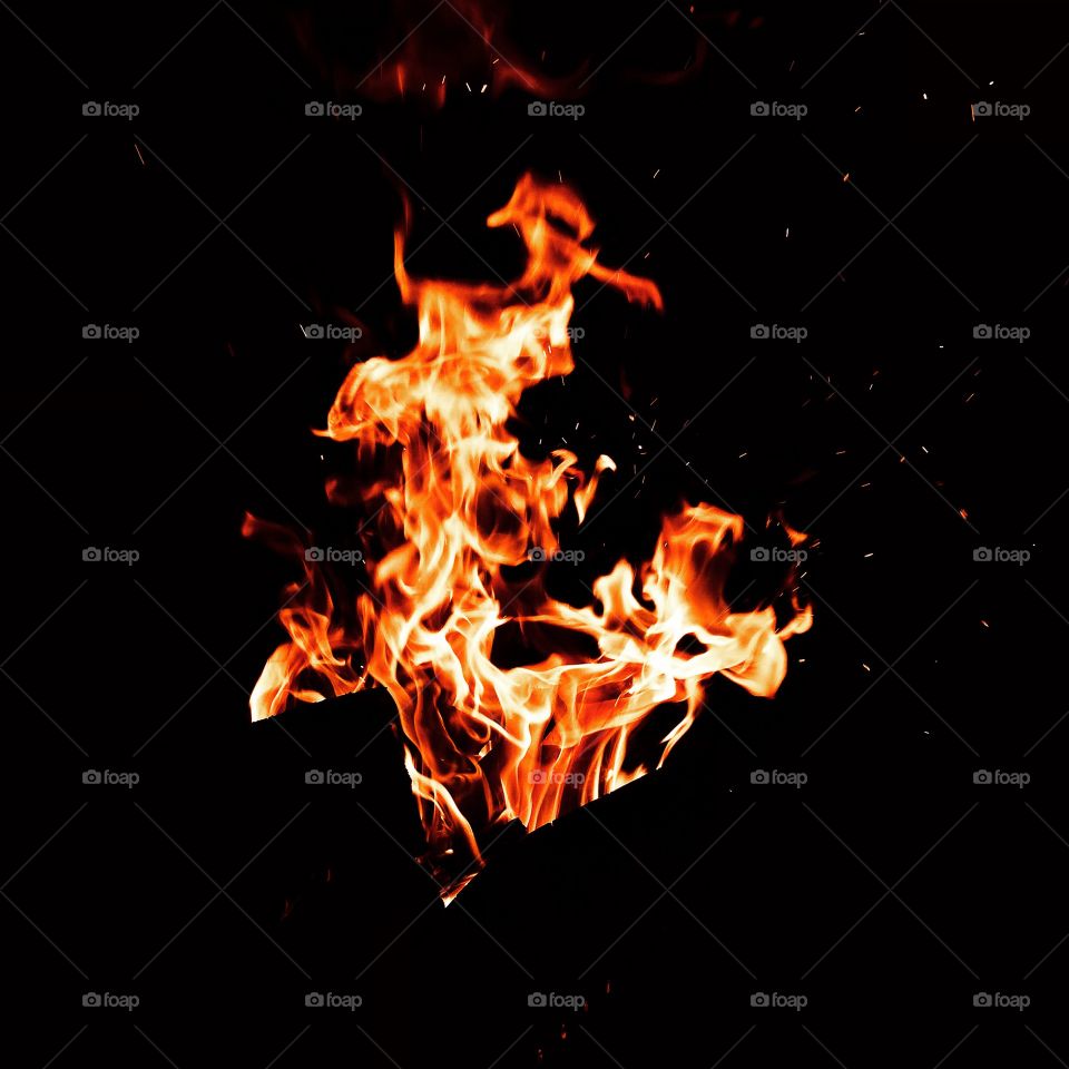 Close-up of flame