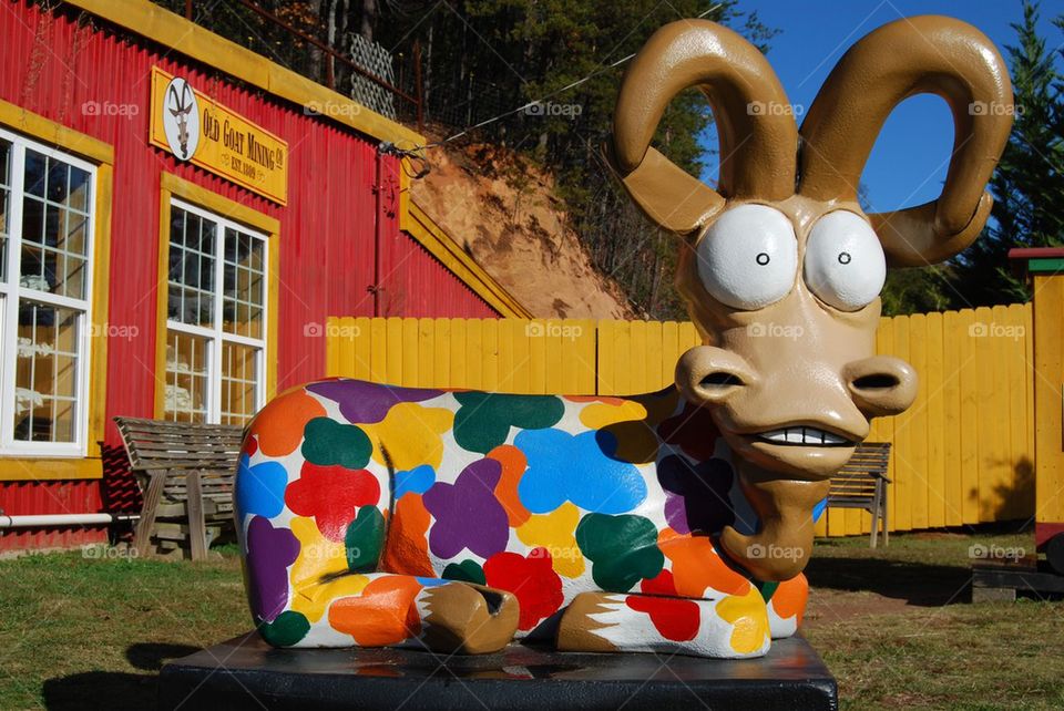 Large goat yard art