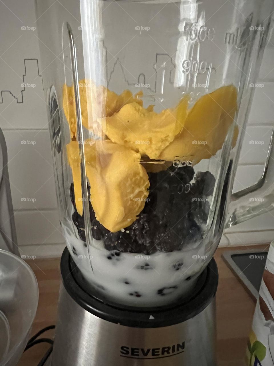 Making a smoothie