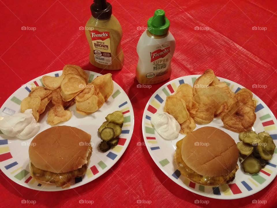 Burgers with French's