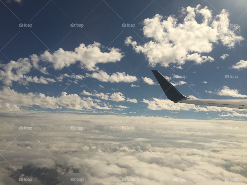 Beautiful clouds from a plane 