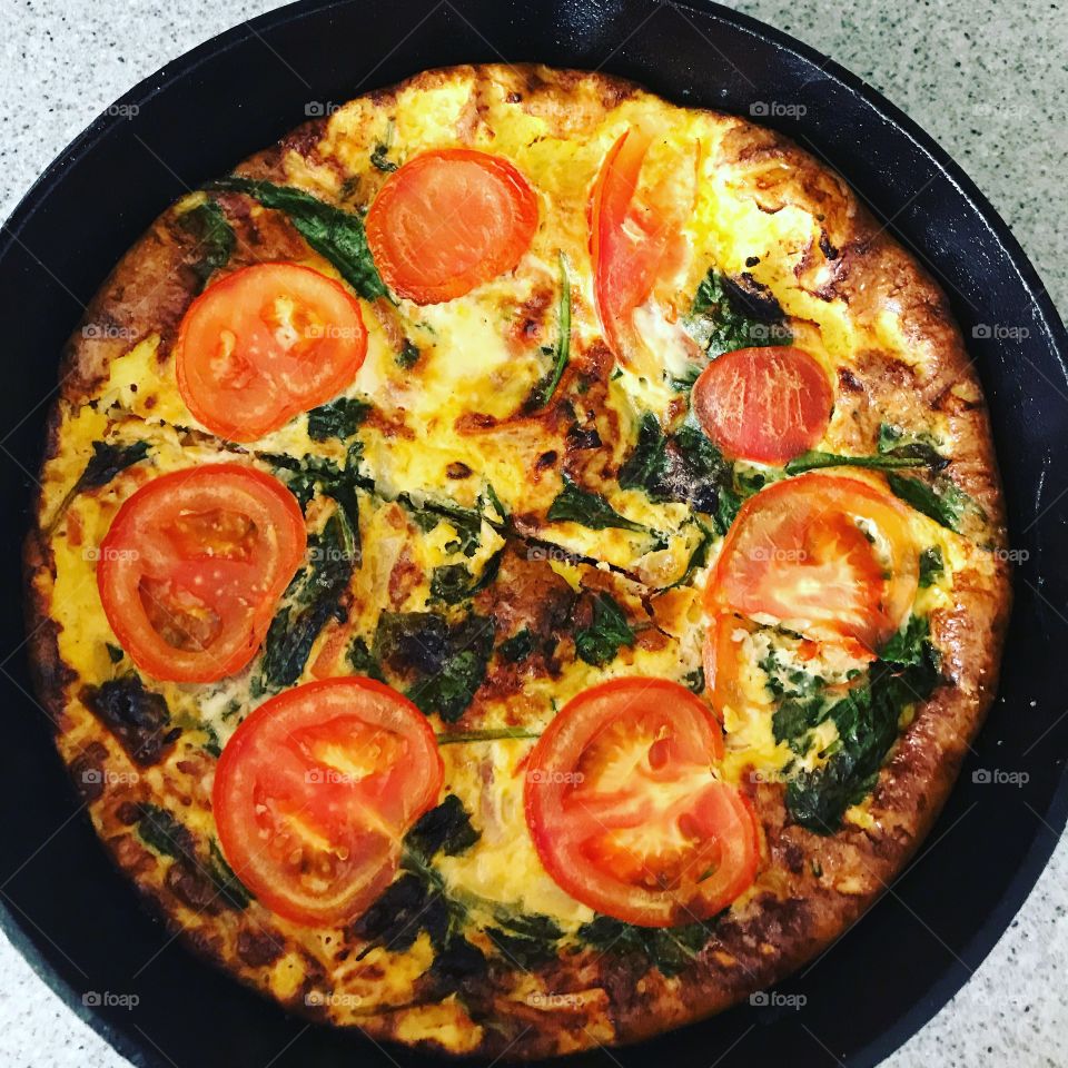 Spinach frittata for the week 