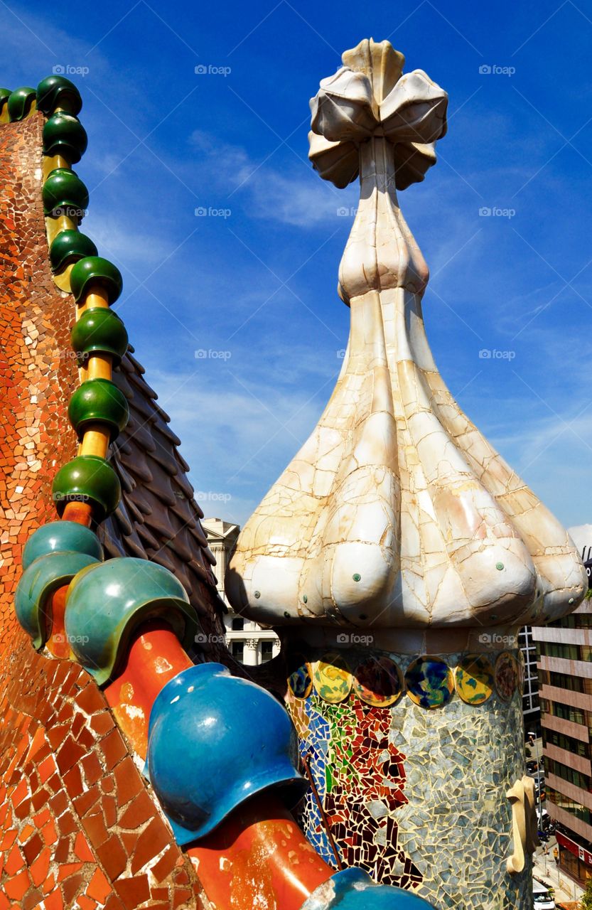 Casa Battlo roof top 