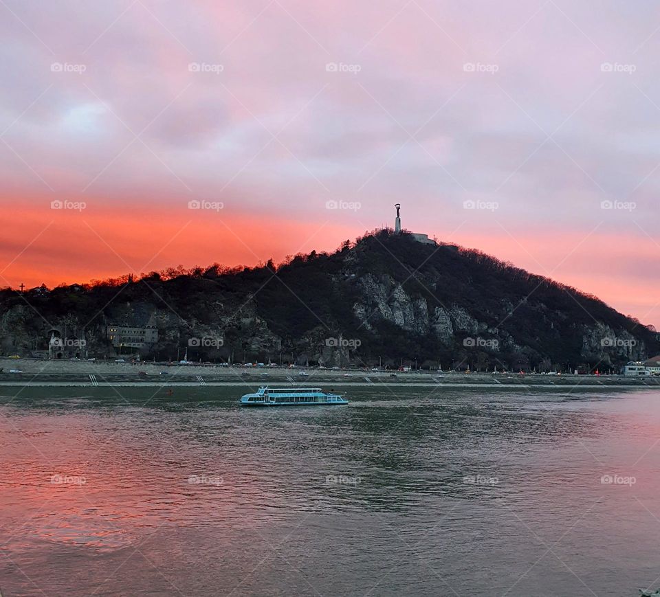 Sunset in Budapest