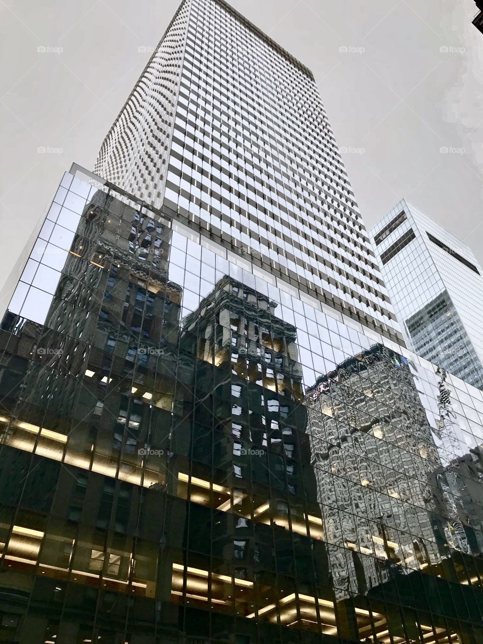 Reflection of buildings near Grand Central Terminal in New York City 