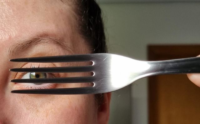 Silver fork.