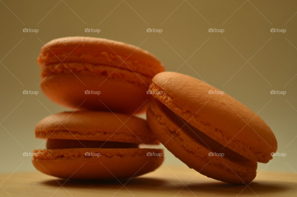 Orange cookie macaroni