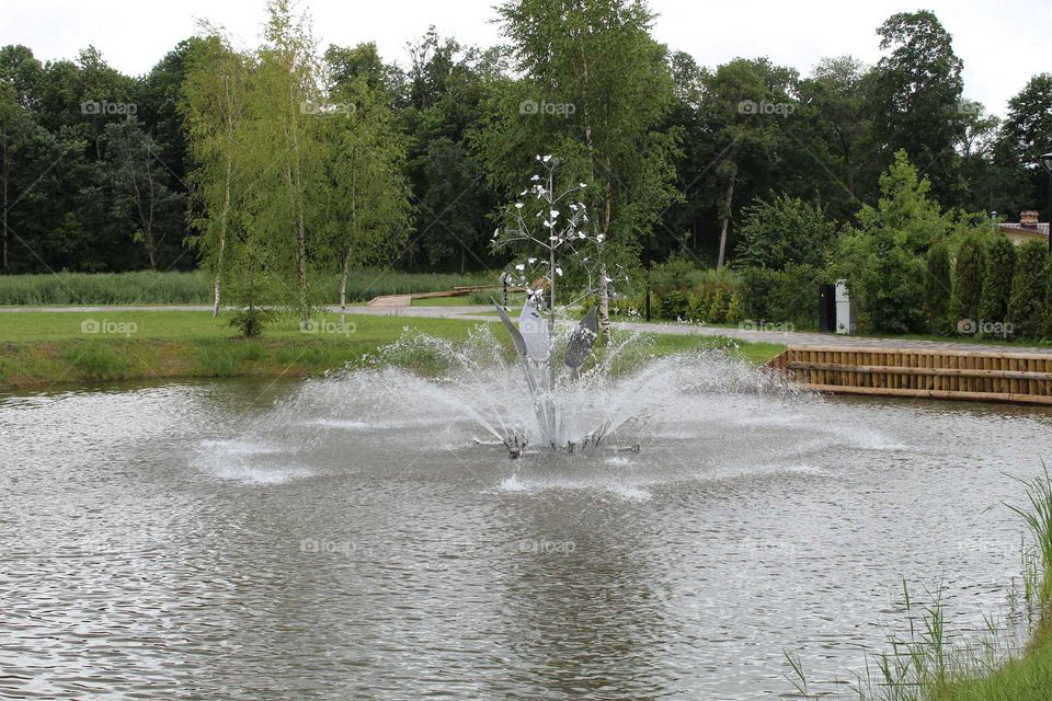 Fountain on Dobele, Latvija