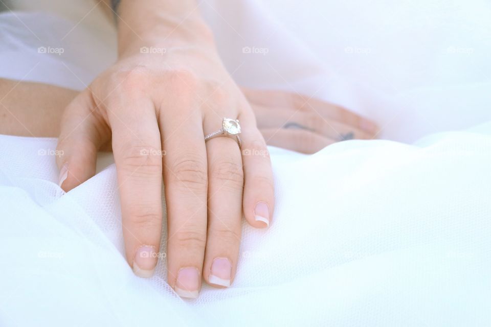 Bride's hands