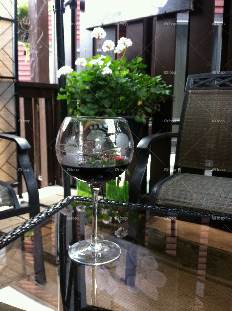 Glass of Wine on a Summer Day