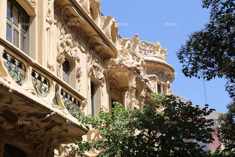 Old beautiful house facade 