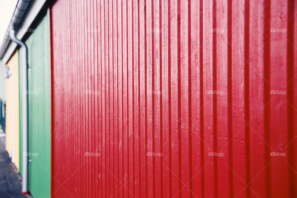 Close-up of red wall