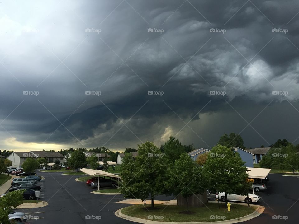 Storm clouds over Lansing. Storm clouds over Lansing