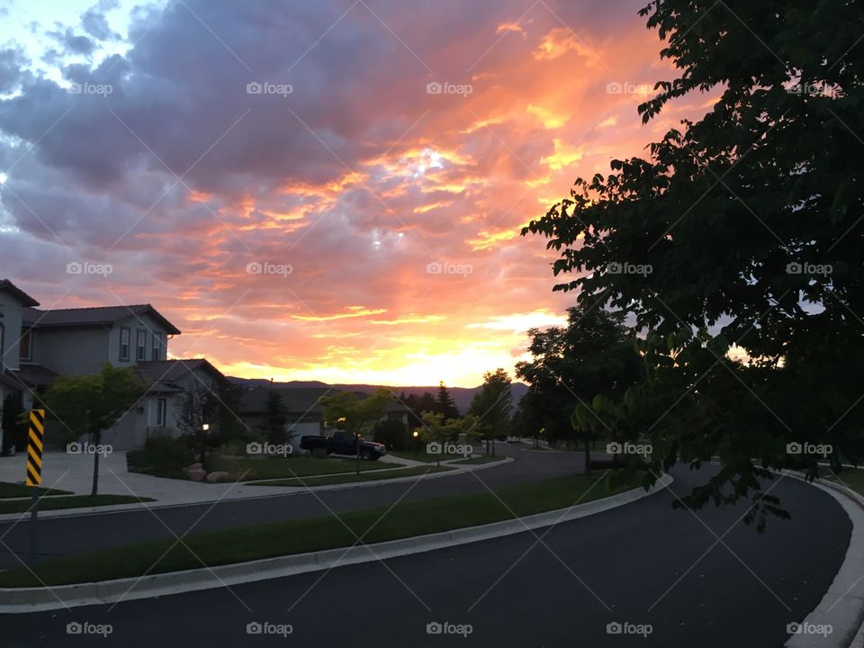 Clouds at sunset