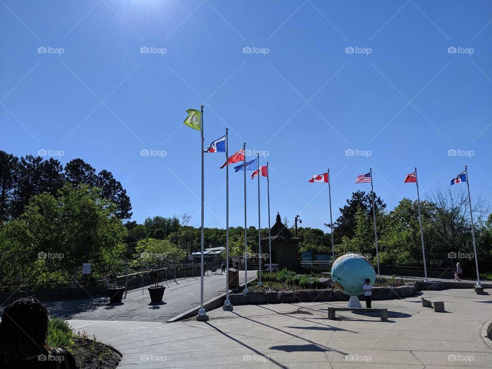 Flags at the Zoo
