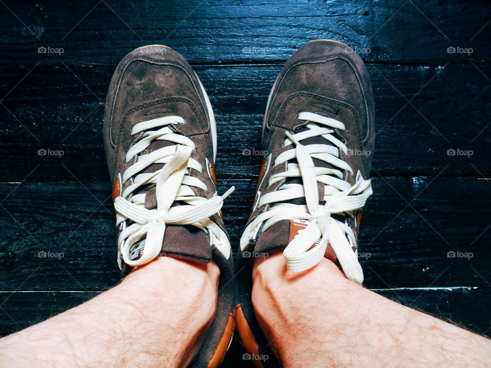 sports shoes on a black background, sneakers