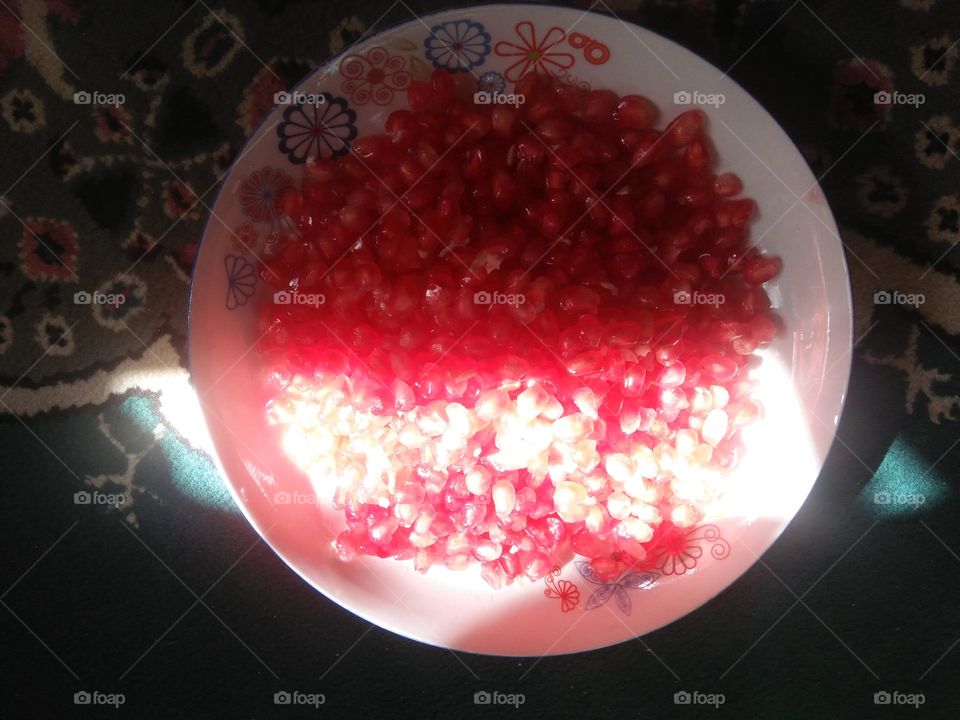 pomegranate grains .