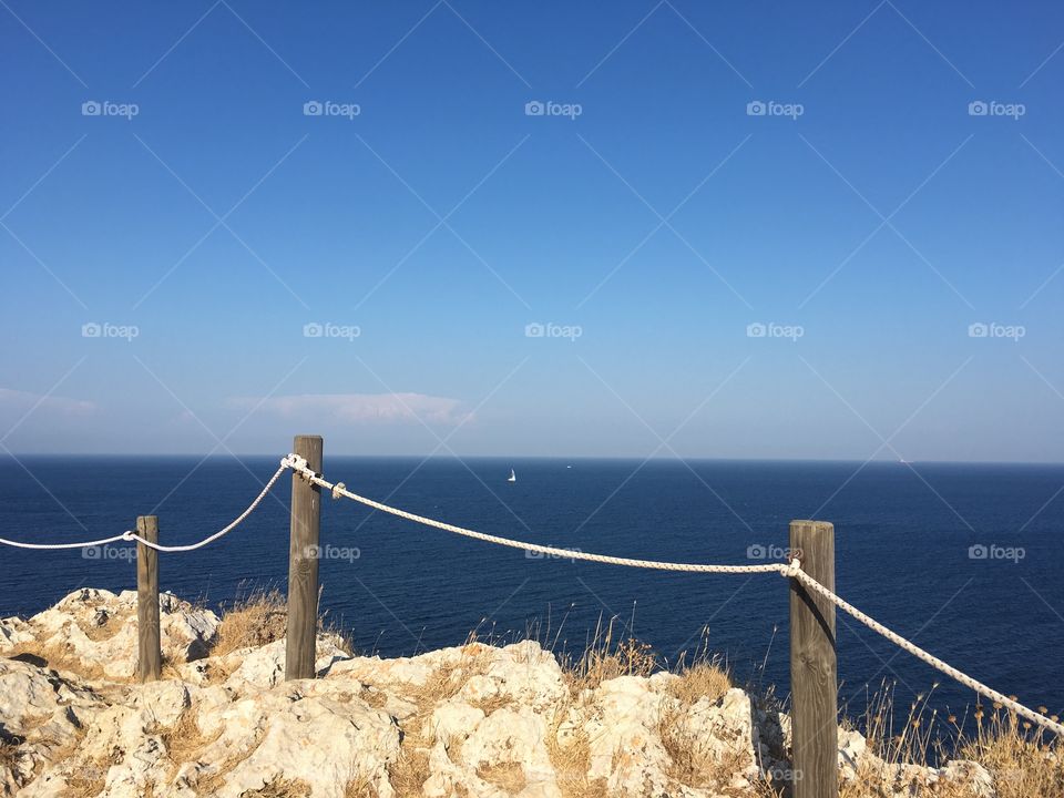 View over Minervino Tower, Salento,Puglia region,Italy