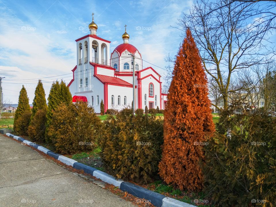 The temple in the village near Novorossiysk. Russia.