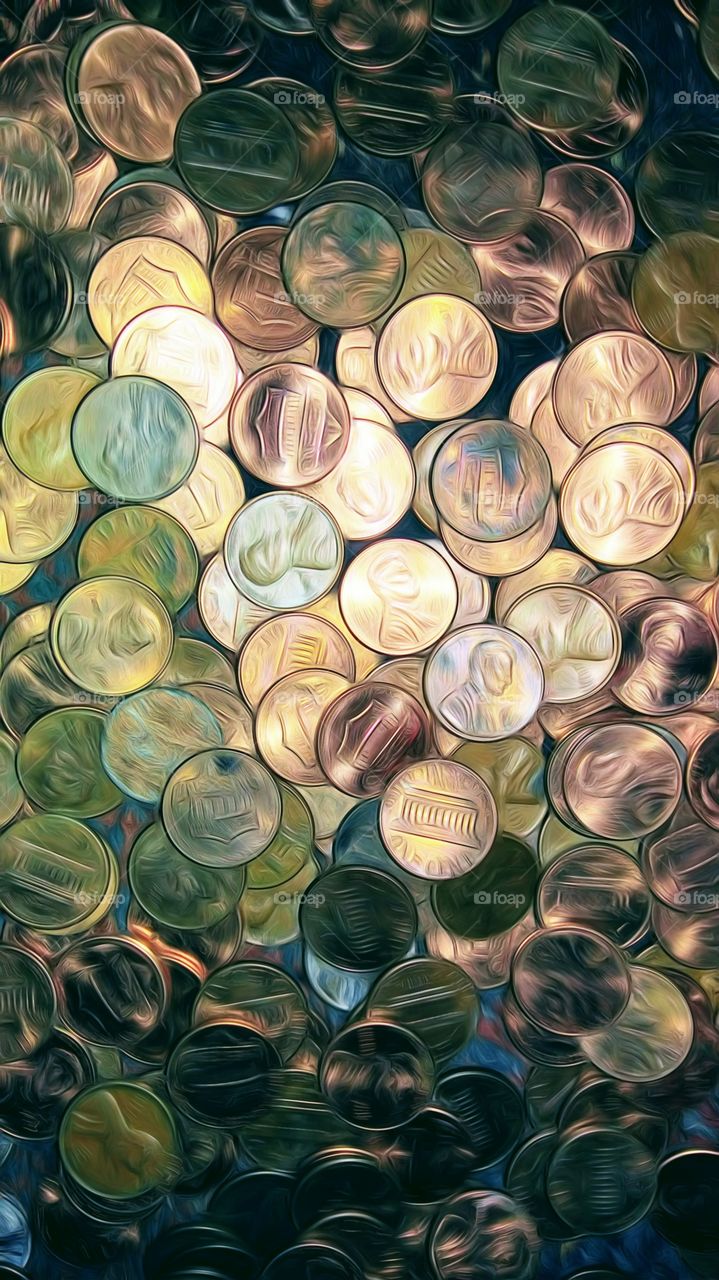 blurred Coins