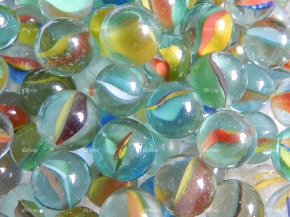 Clear Glass Cat Eye Marbles