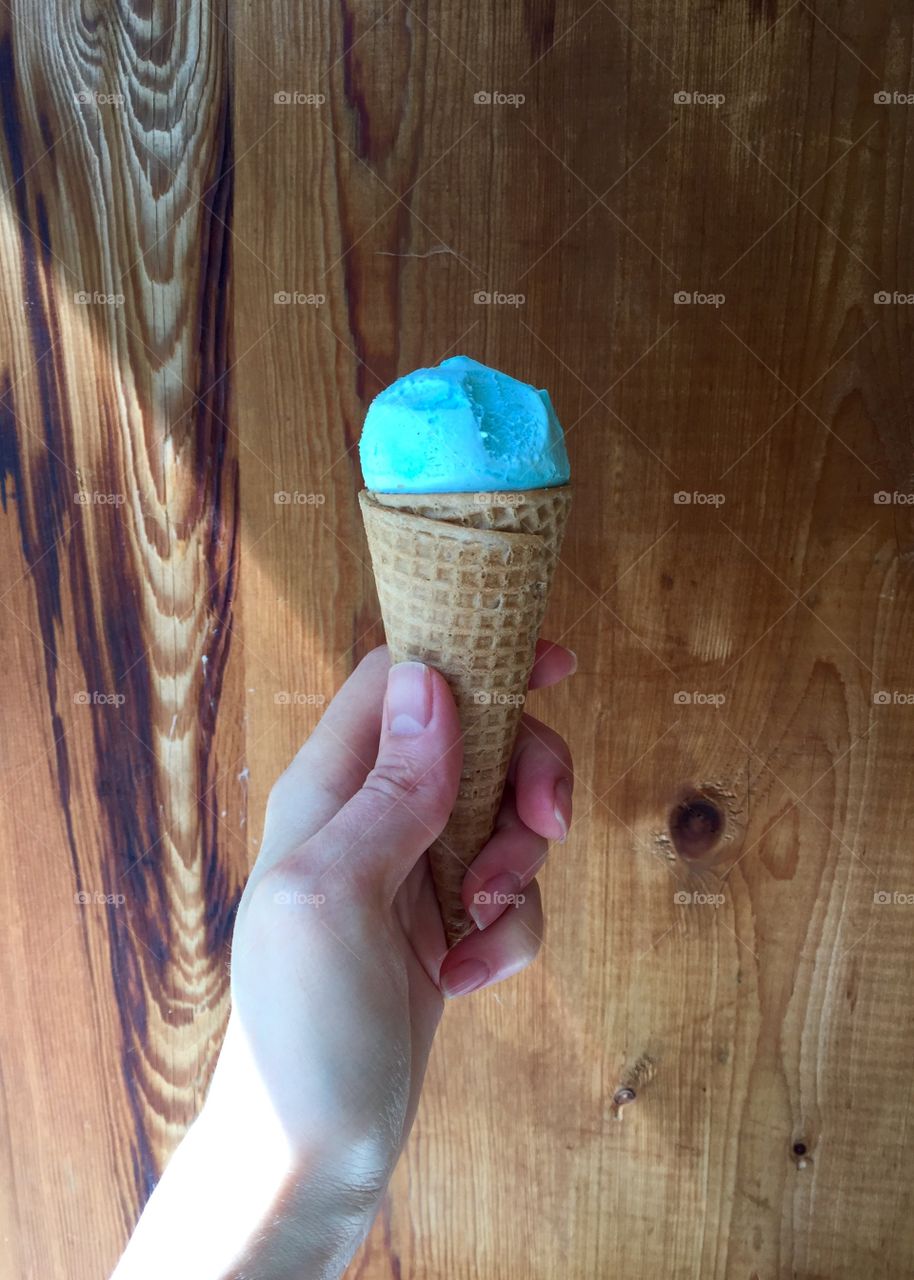 Blue ice cream
