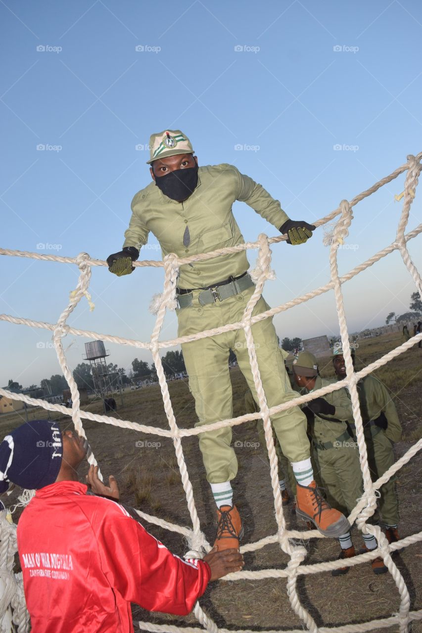 Man or war task @ National_Youth_Service_Corps (NYSC),Tsafe Local Government Area of Zanfara State Nigeria 