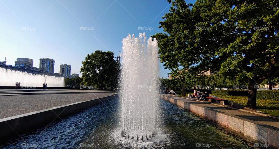 Urban water ⛲ Fontaine in the park ⛲ Relax zone in the City ⛲