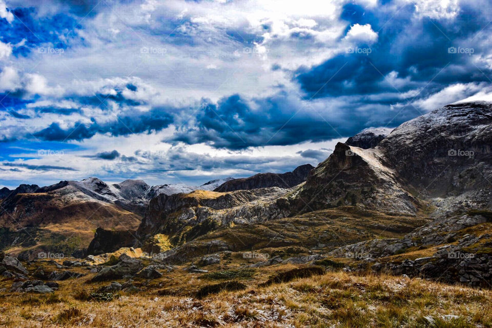 mountain landscape, italian alps.