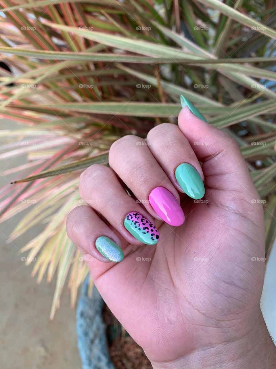 explosion of colors on the nails