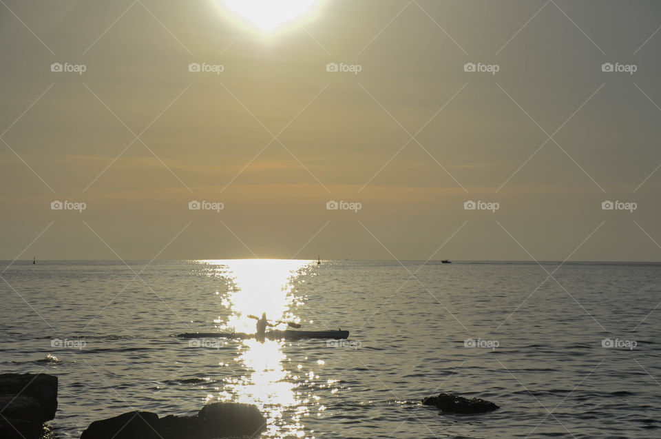 Sunset, Water, Dawn, Sun, Sea