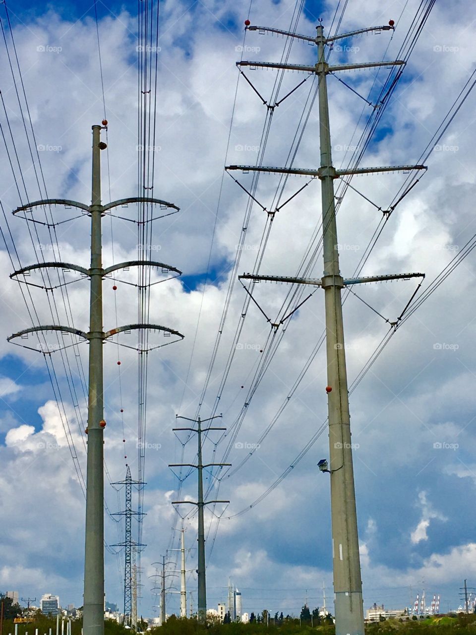 Electricity poles