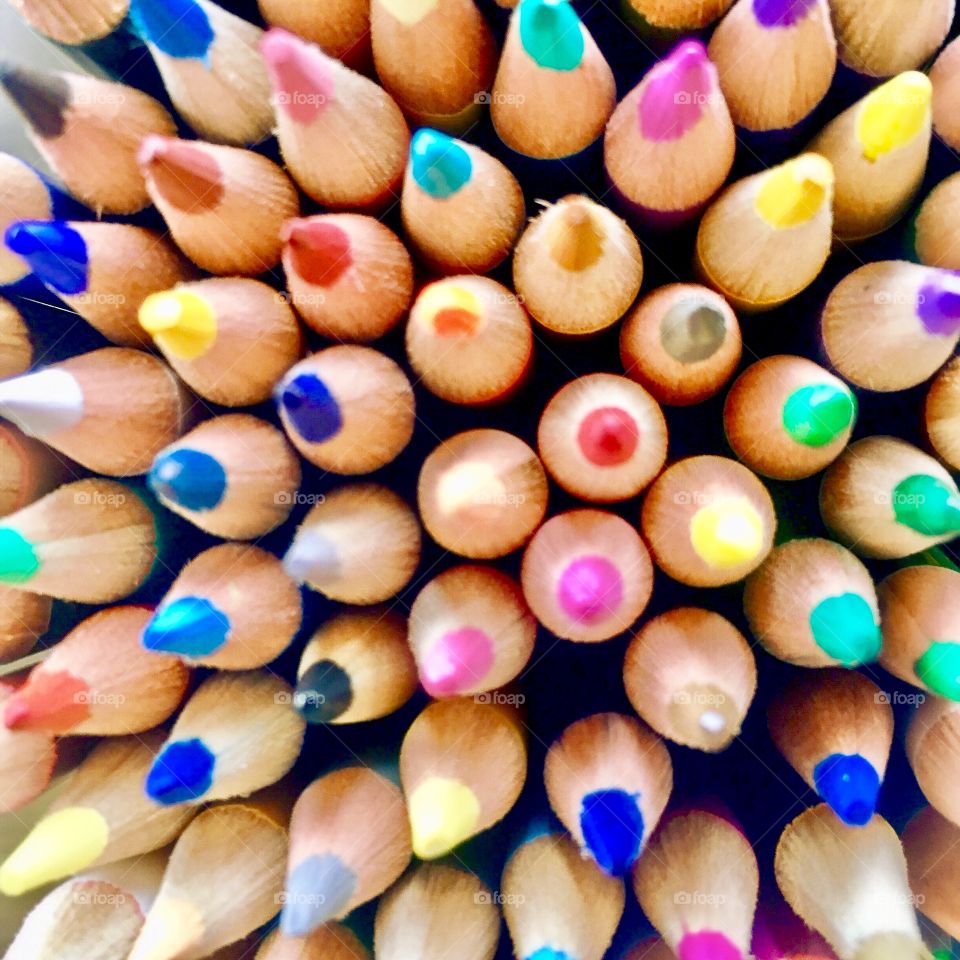 Colored pencils texture