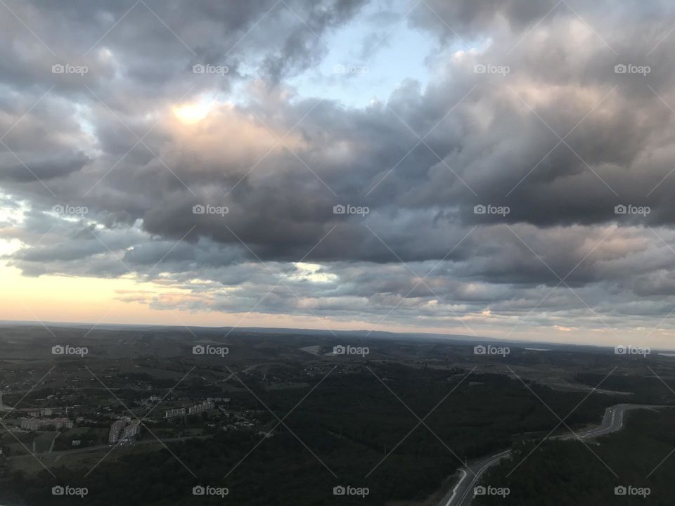 The celestial beauty of the skies - clouds like a child's dream - makes us feel extraterrestrial, like angels. Prayers might come true more up here.