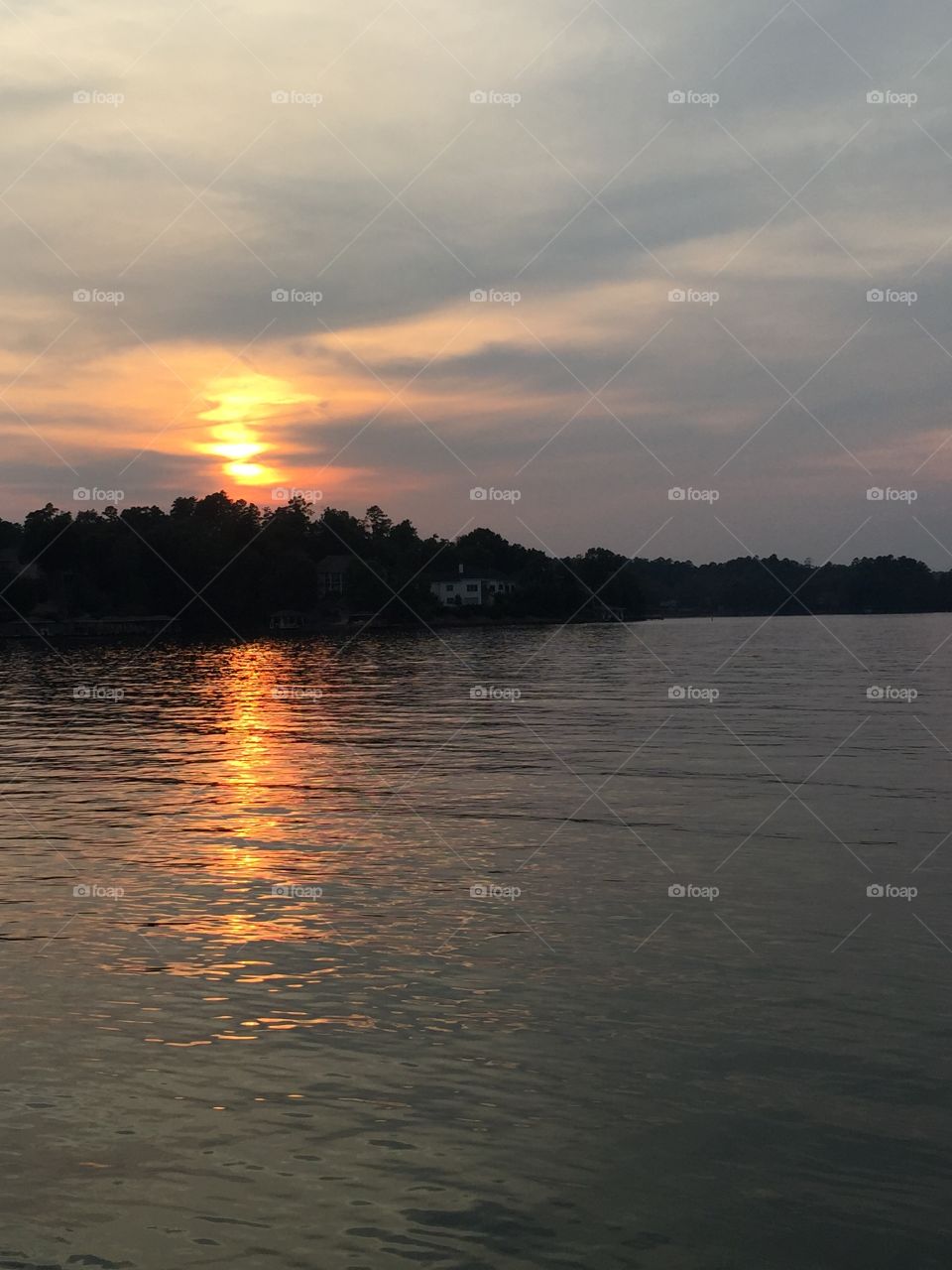 Lake Balboa HSV. After a round of golf eating on the deck of Last Chance Restaurant 