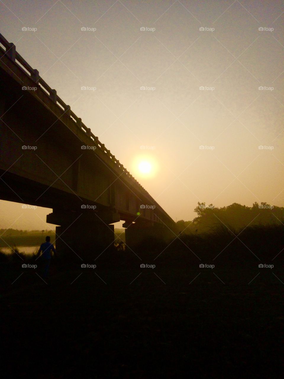 Bridge sunset 