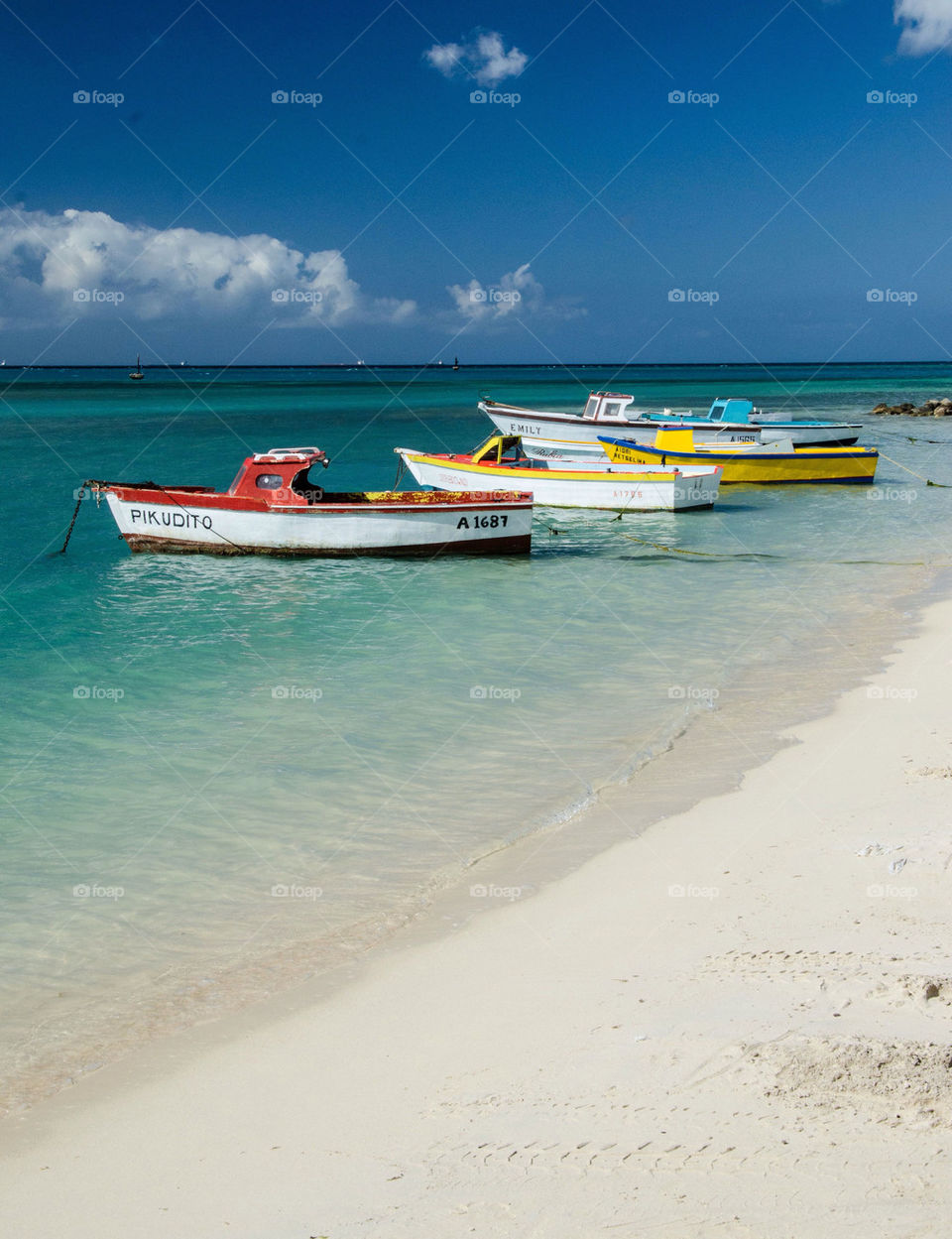 boats sea fishing caribbean by gregsnider