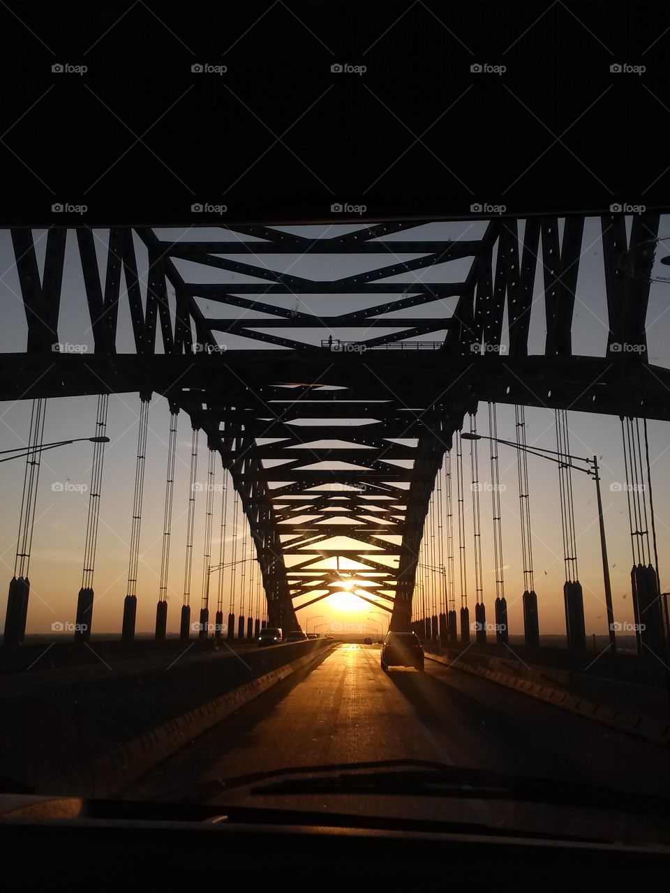 Bridge Sunset. On the drive home