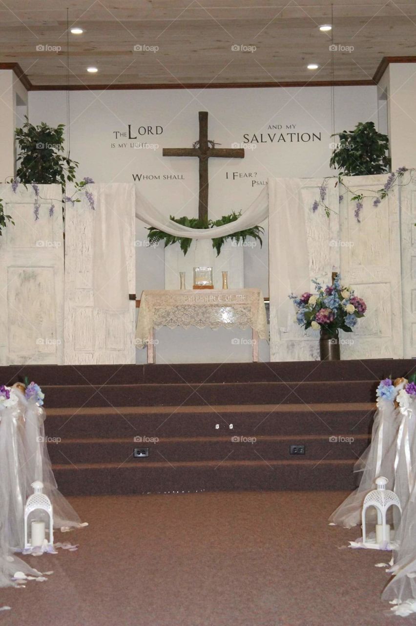 Wedding altar church