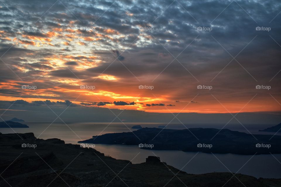 Sunset in Santorini