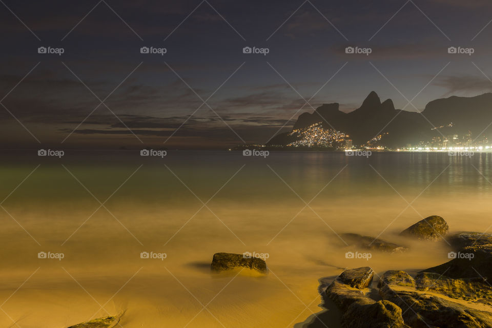 Ipanema beach in Rio de Janeiro Brazil.