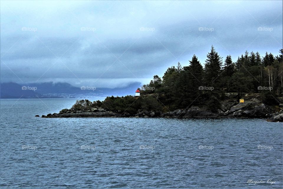 Lighthouse in the Fjord