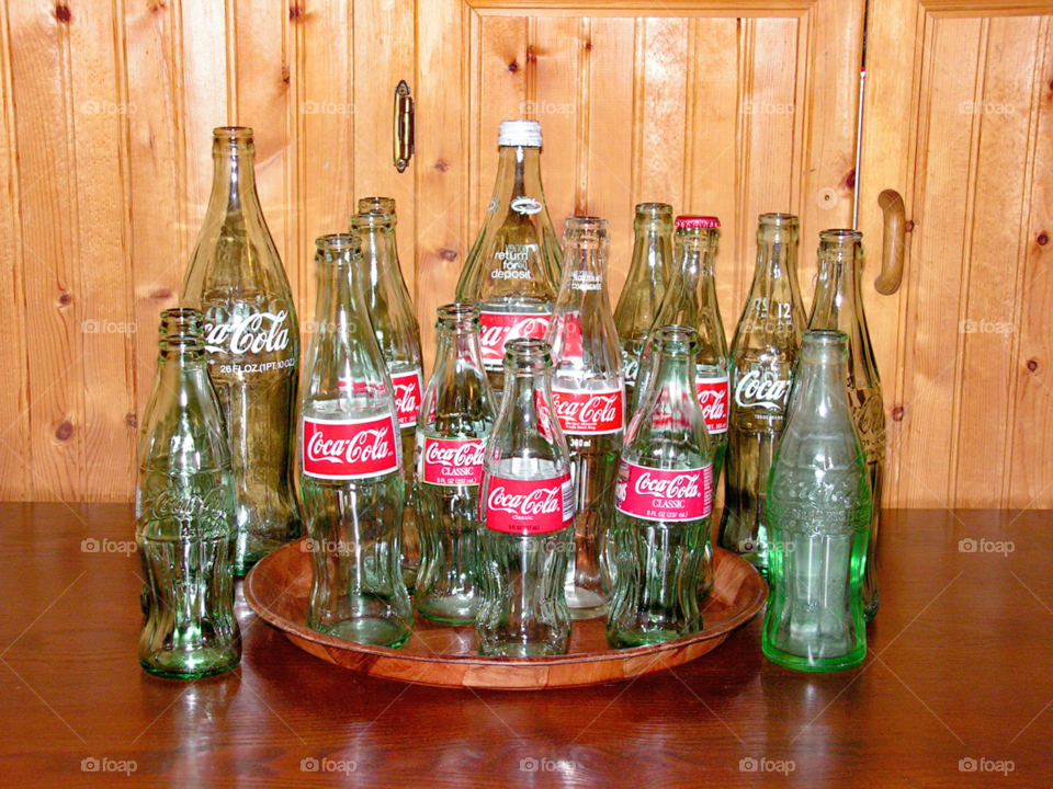 Decorating with Coke bottles