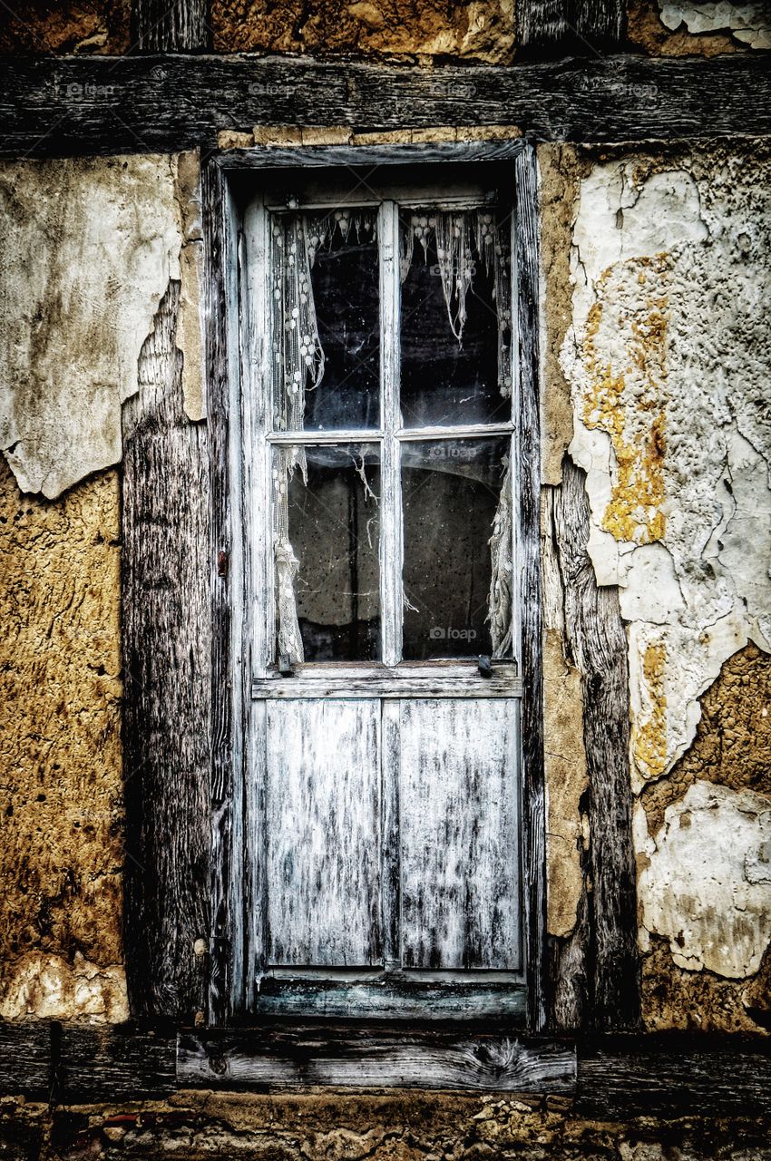 First floor window directly opposite my house in France. Derelict house, we saw the door open for the first time in 11 years last week, the French owners think they’ll find a buyer - not when it’ll cost €100K to fix the outside they won’t!