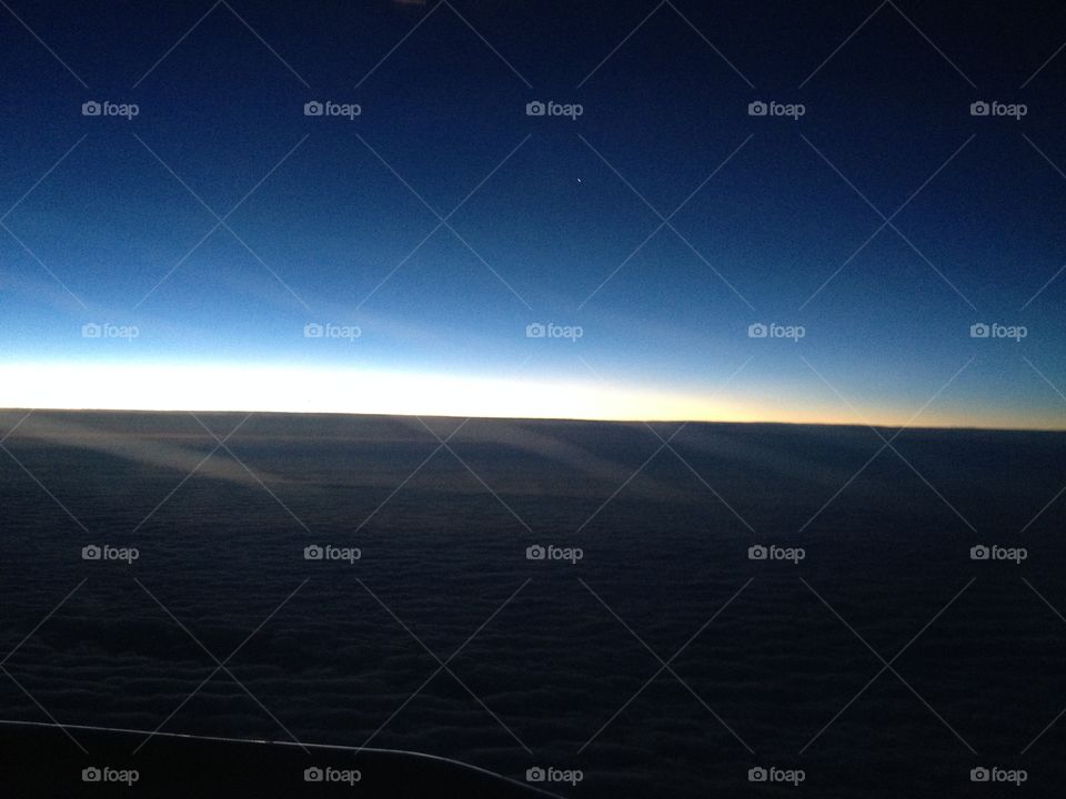 Sunrise at 30,000 feet