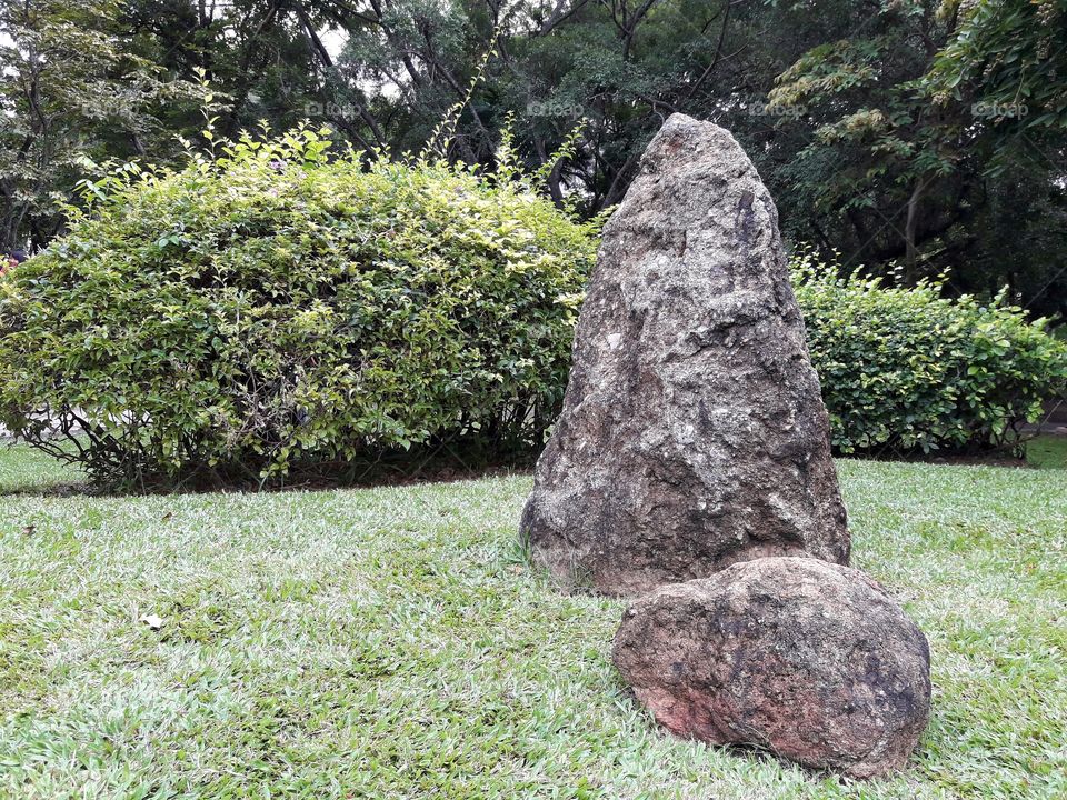 stone in the park