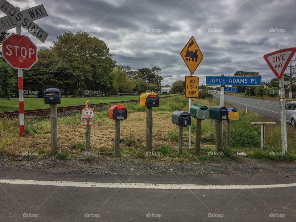 Post Boxes - Rural Road New Zealand